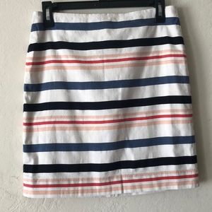 Ann Taylor Stripe Mini Skirt Size 4